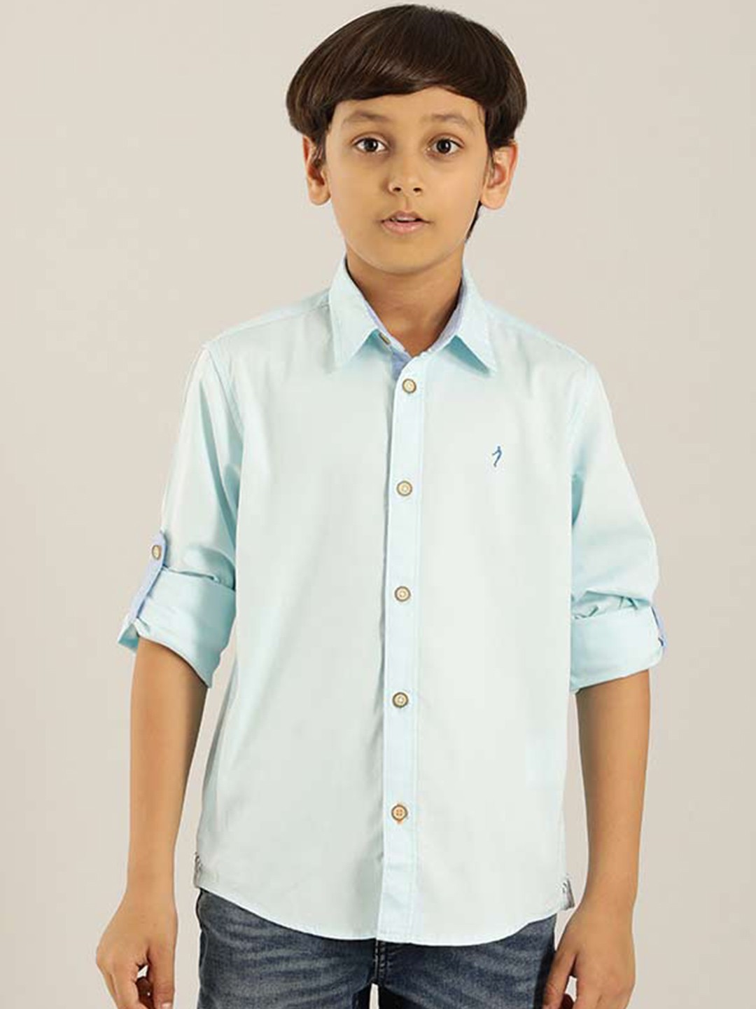 

Indian Terrain Boys Cotton Casual Shirt, Blue