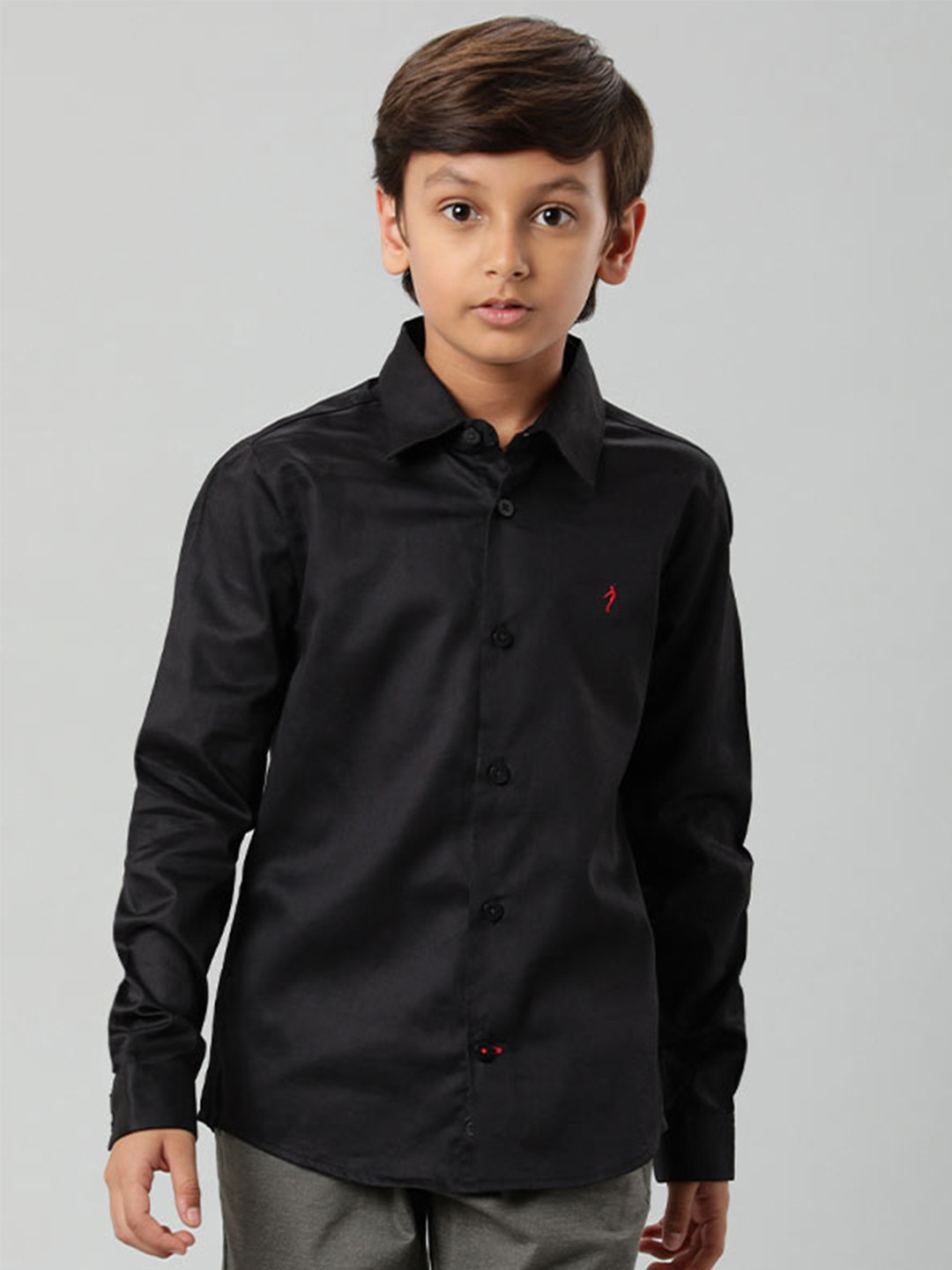 

Indian Terrain Boys Black Casual Shirt