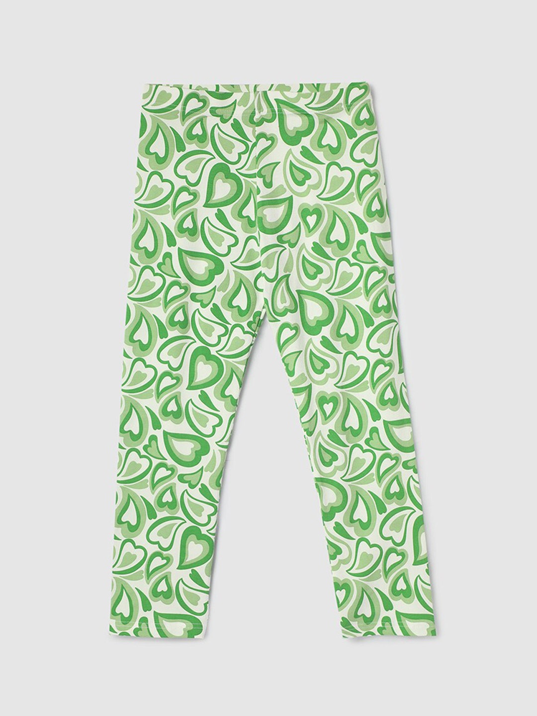 

max Girls Printed Leggings, Green