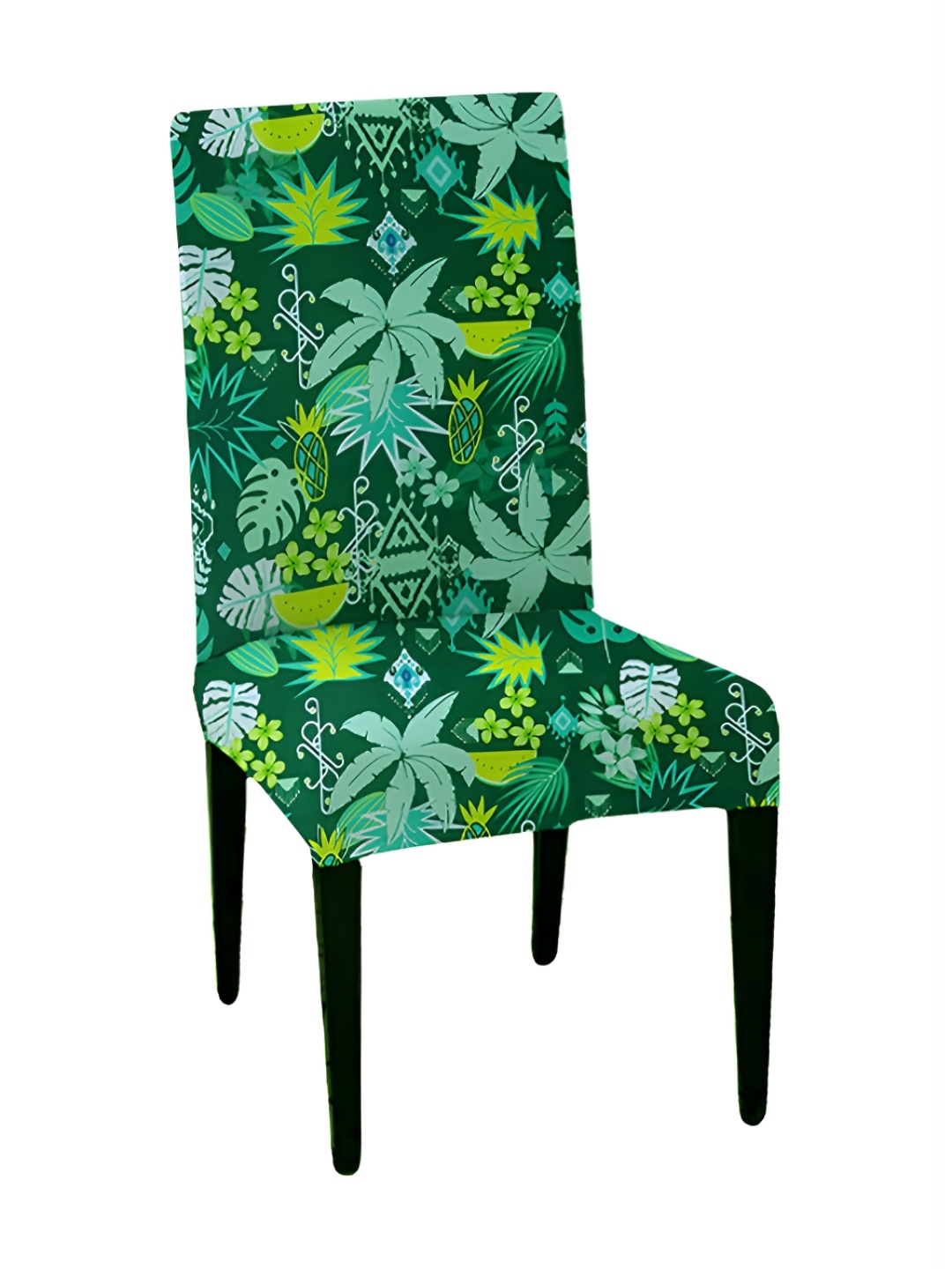 

Lazi Green Floral Printed Stretchable Chair Cover