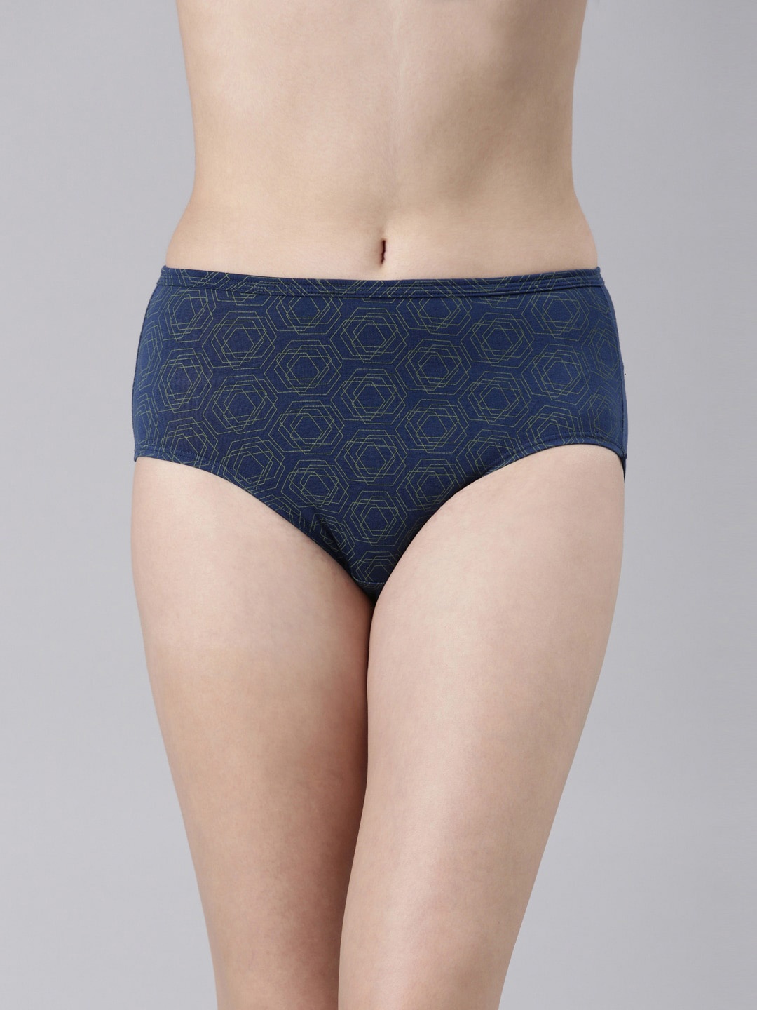 

FASO Printed Hipster Briefs, Navy blue