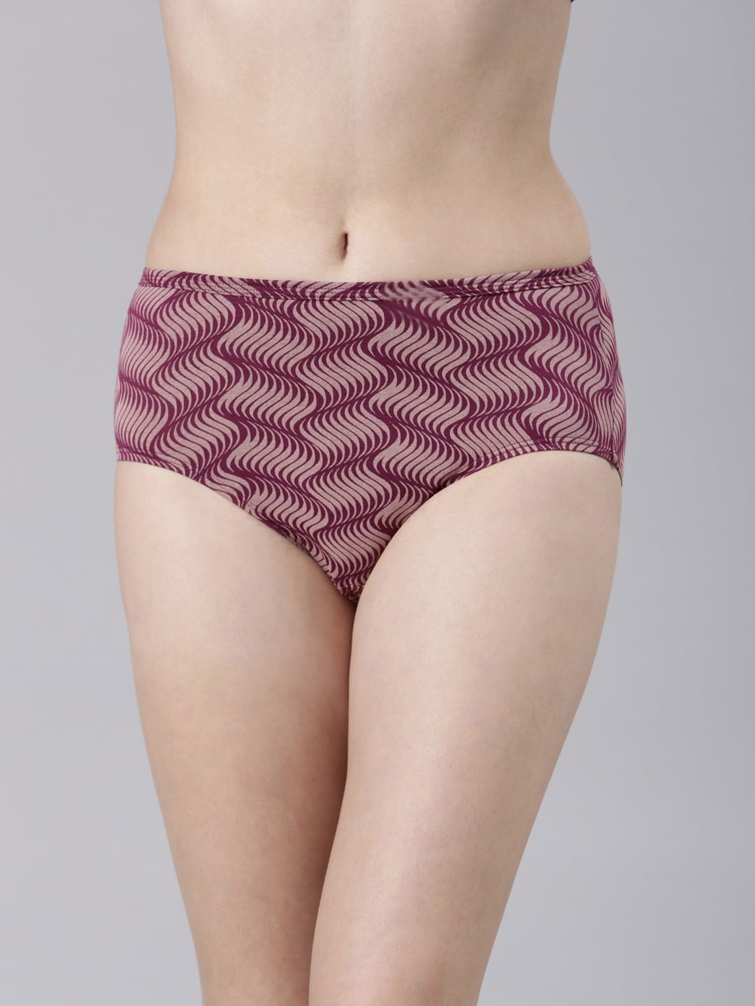 

FASO Printed Hipster Briefs, Purple