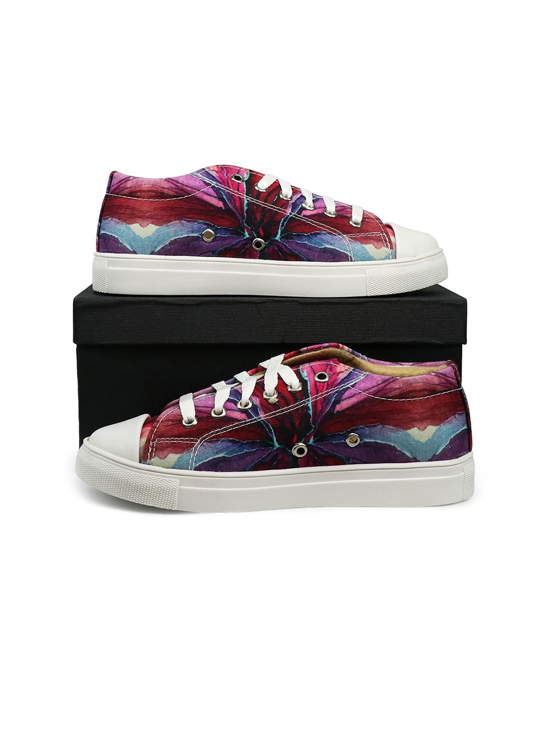 

KobSook Women Printed Lightweight Canvas Sneakers, Purple