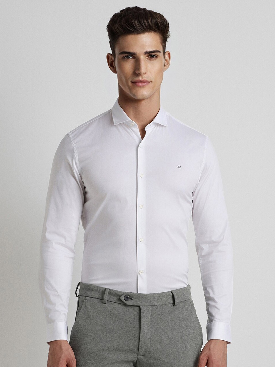 

Peter England Spread Collar Slim Fit Formal Shirt, White