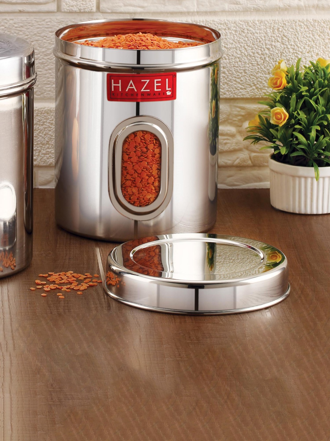 

HAZEL Silver Toned 6 Pieces Kitchen Storage Containers 2.85 L