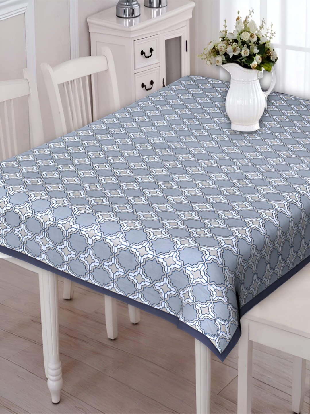 

Texstylers Grey Anti-Slip Cotton 6-Seater Table Cover