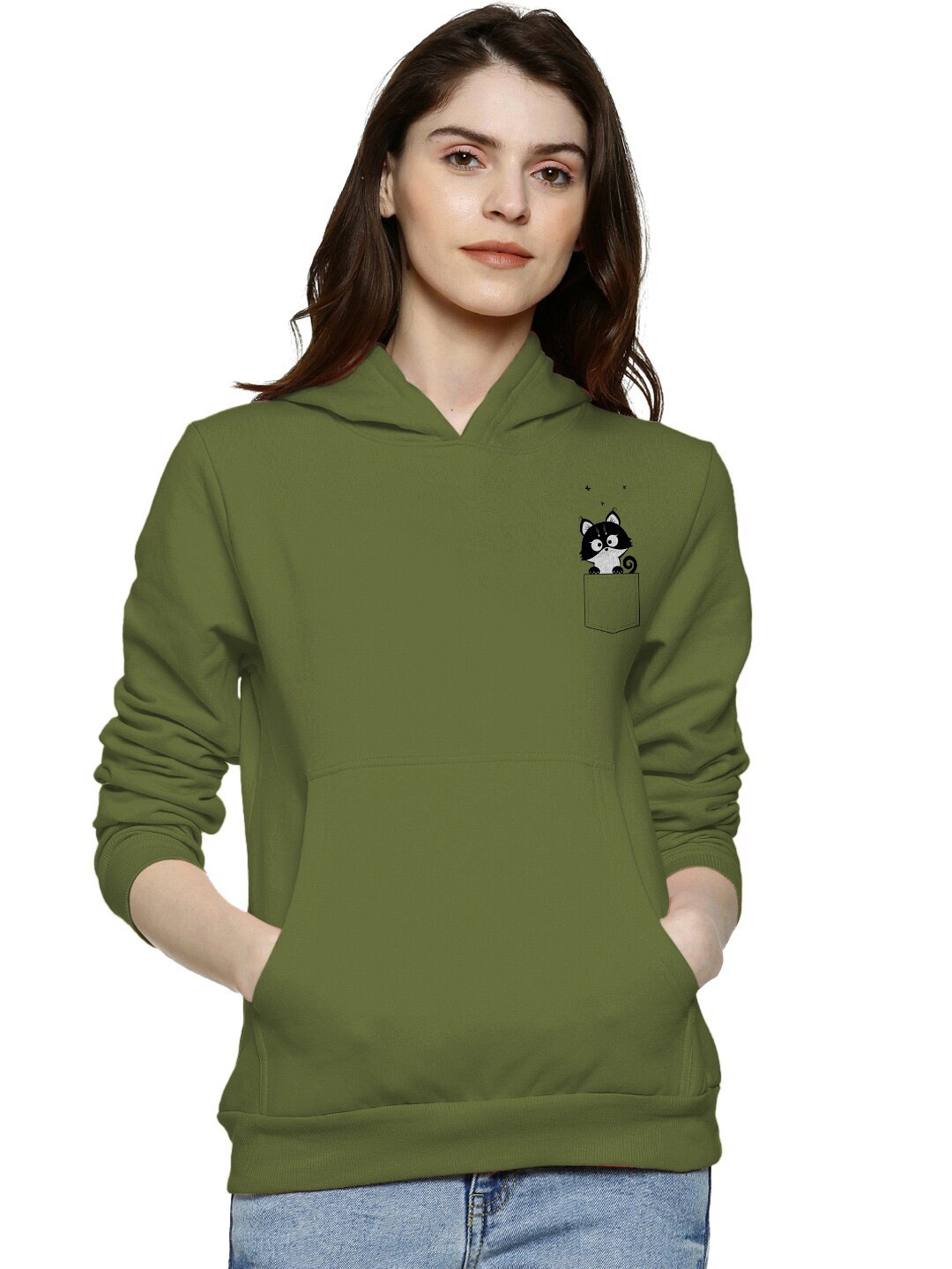 

BAESD Hooded Cotton Pullover, Olive