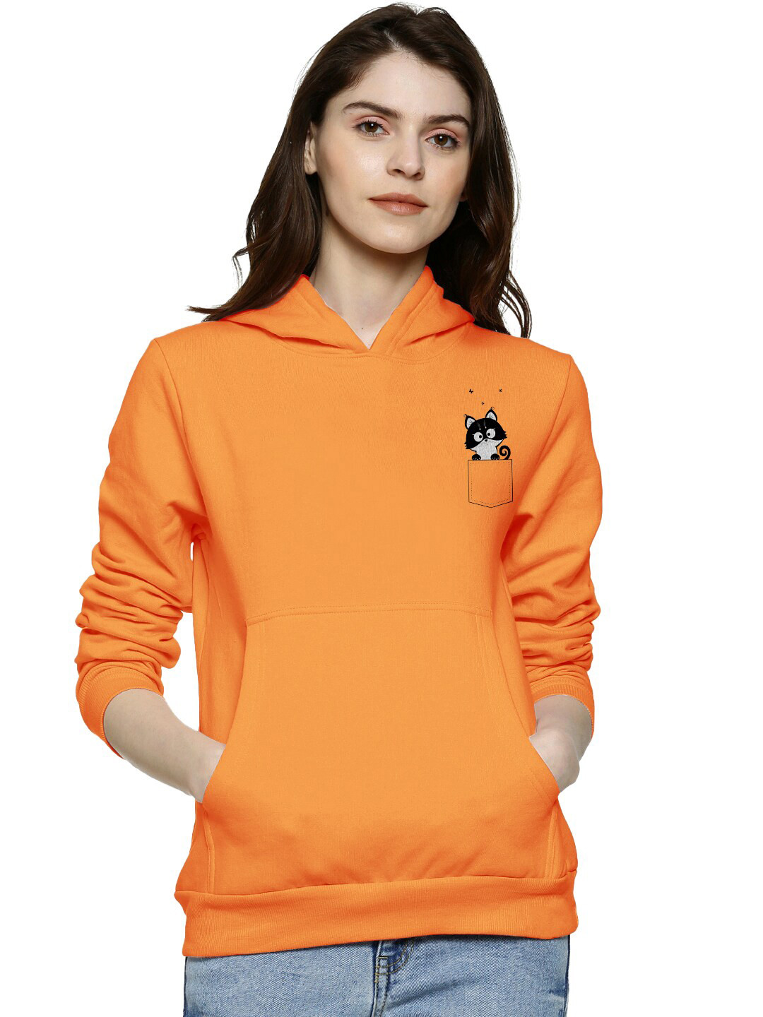 

BAESD Hooded Cotton Pullover, Orange