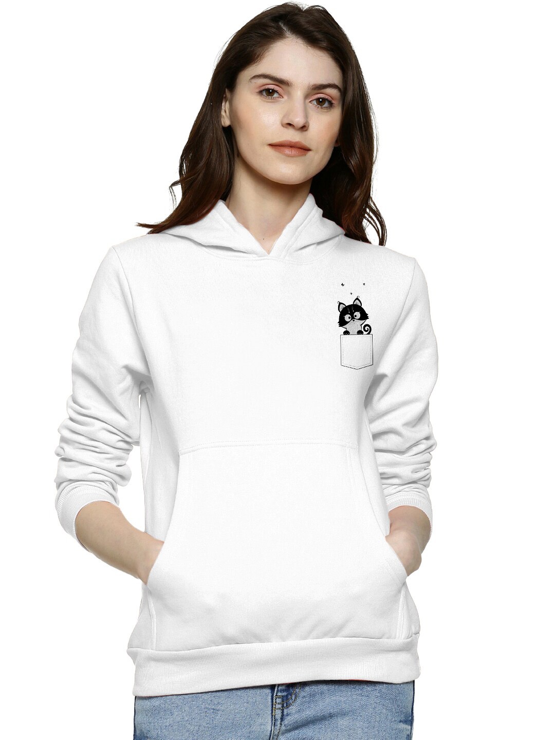 

BAESD Hooded Cotton Pullover, White