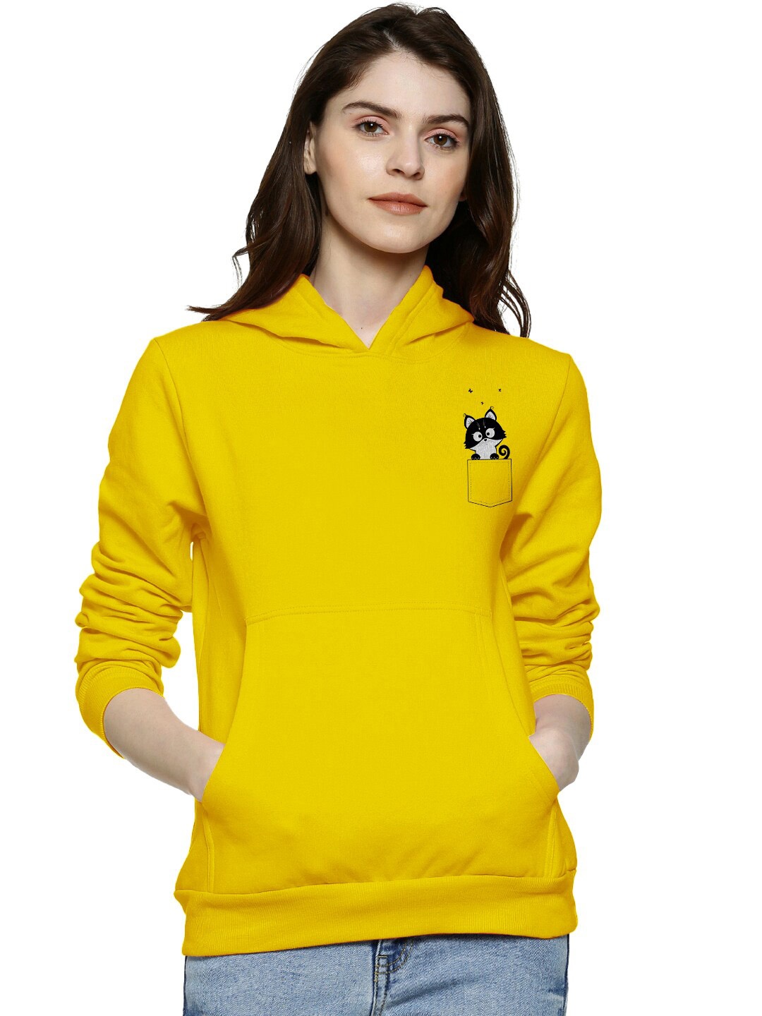 

BAESD Hooded Cotton Pullover, Yellow