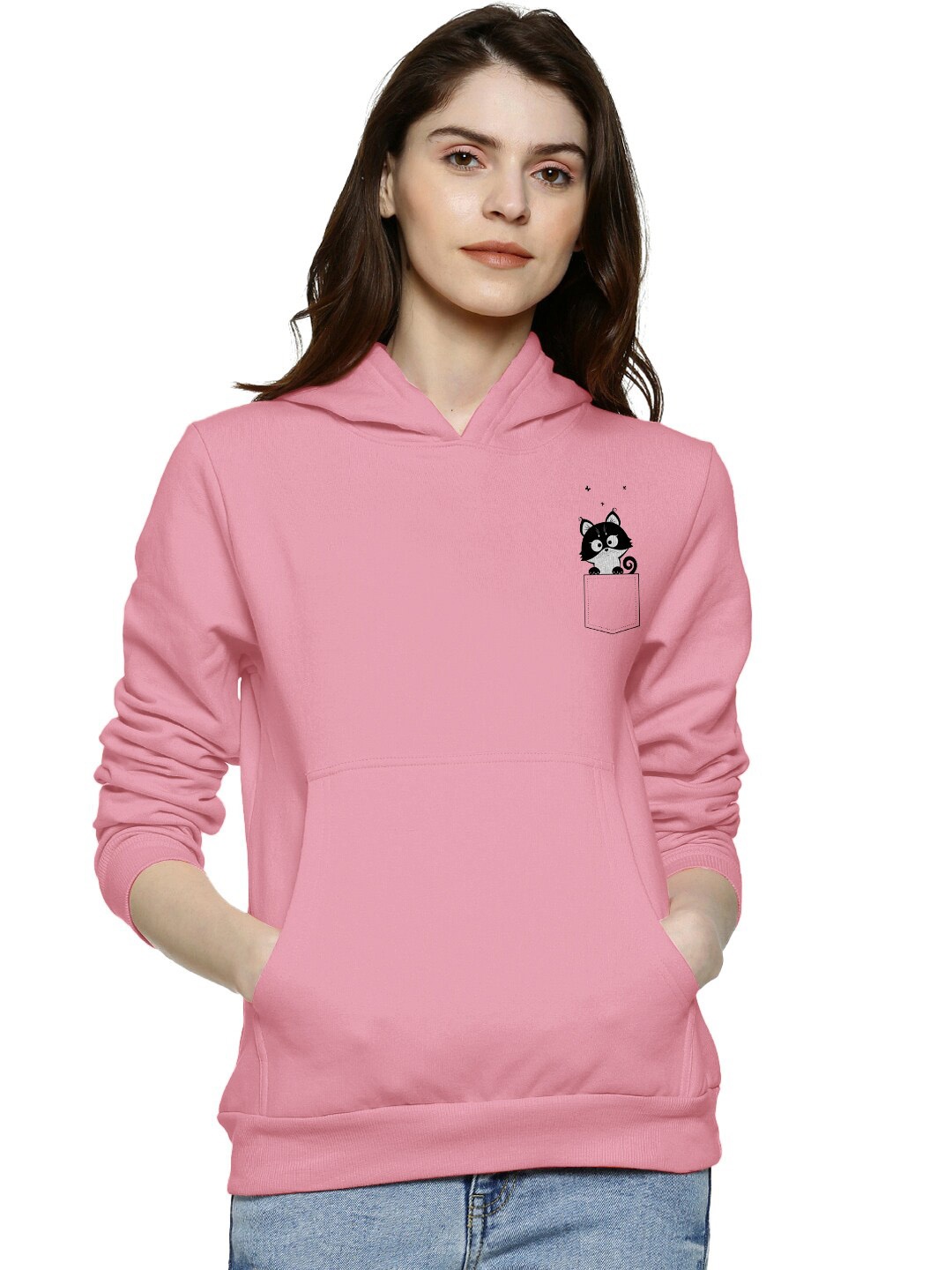 

BAESD Hooded Cotton Pullover, Pink