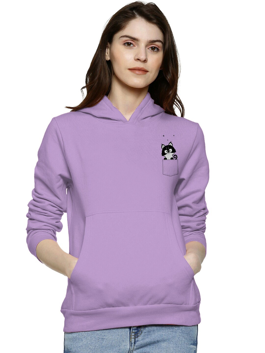 

BAESD Hooded Cotton Pullover, Lavender