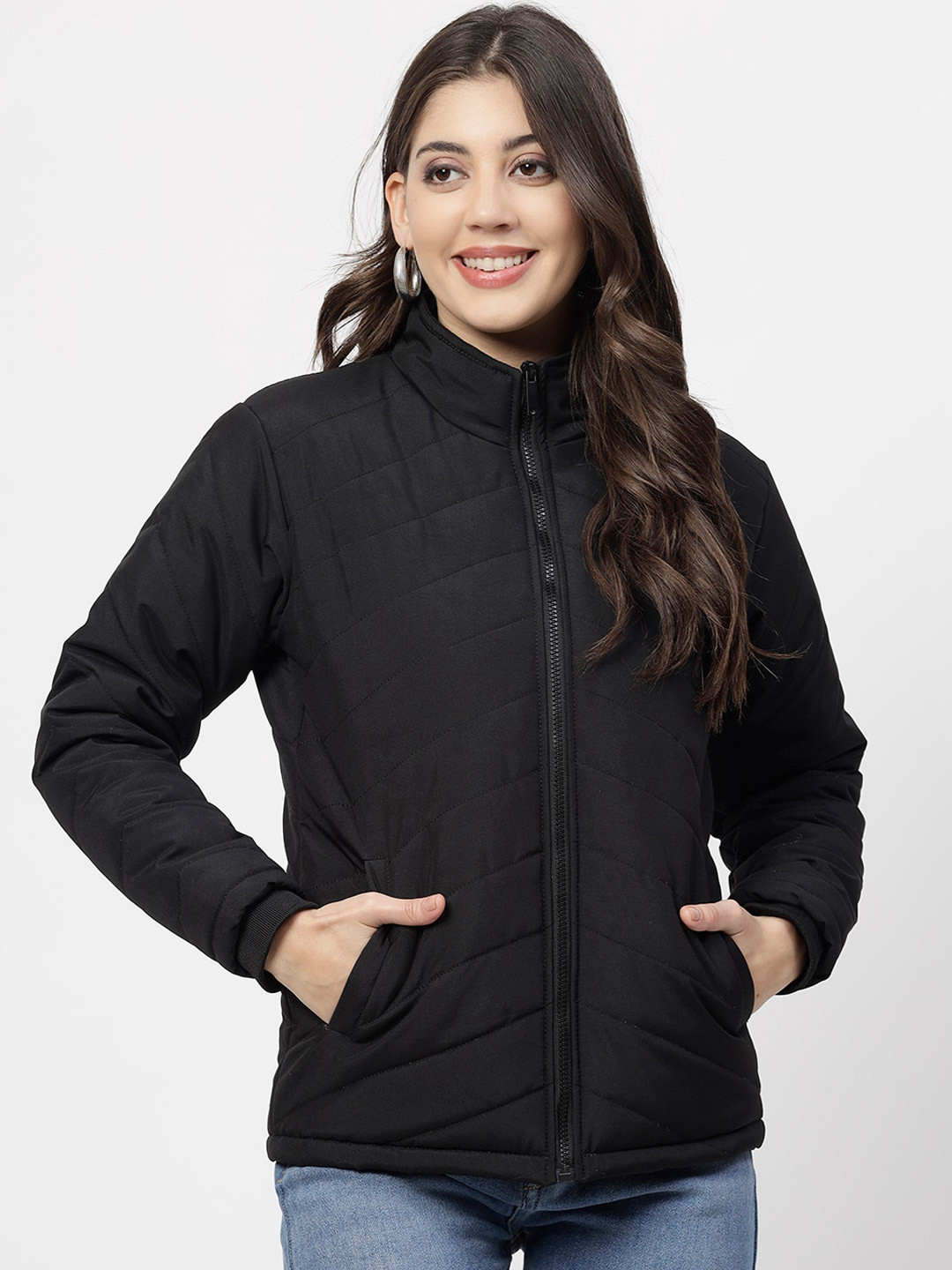 

WELL QUALITY Water Resistant Lightweight Dry Fit Puffer Jacket, Black