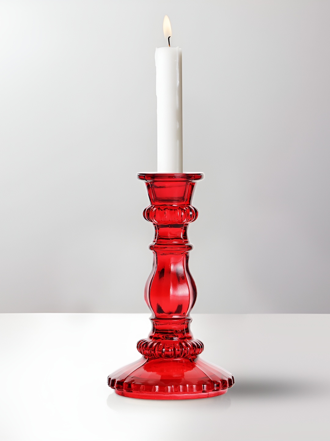 

Clovefry Red Textured Antique Candle Holder