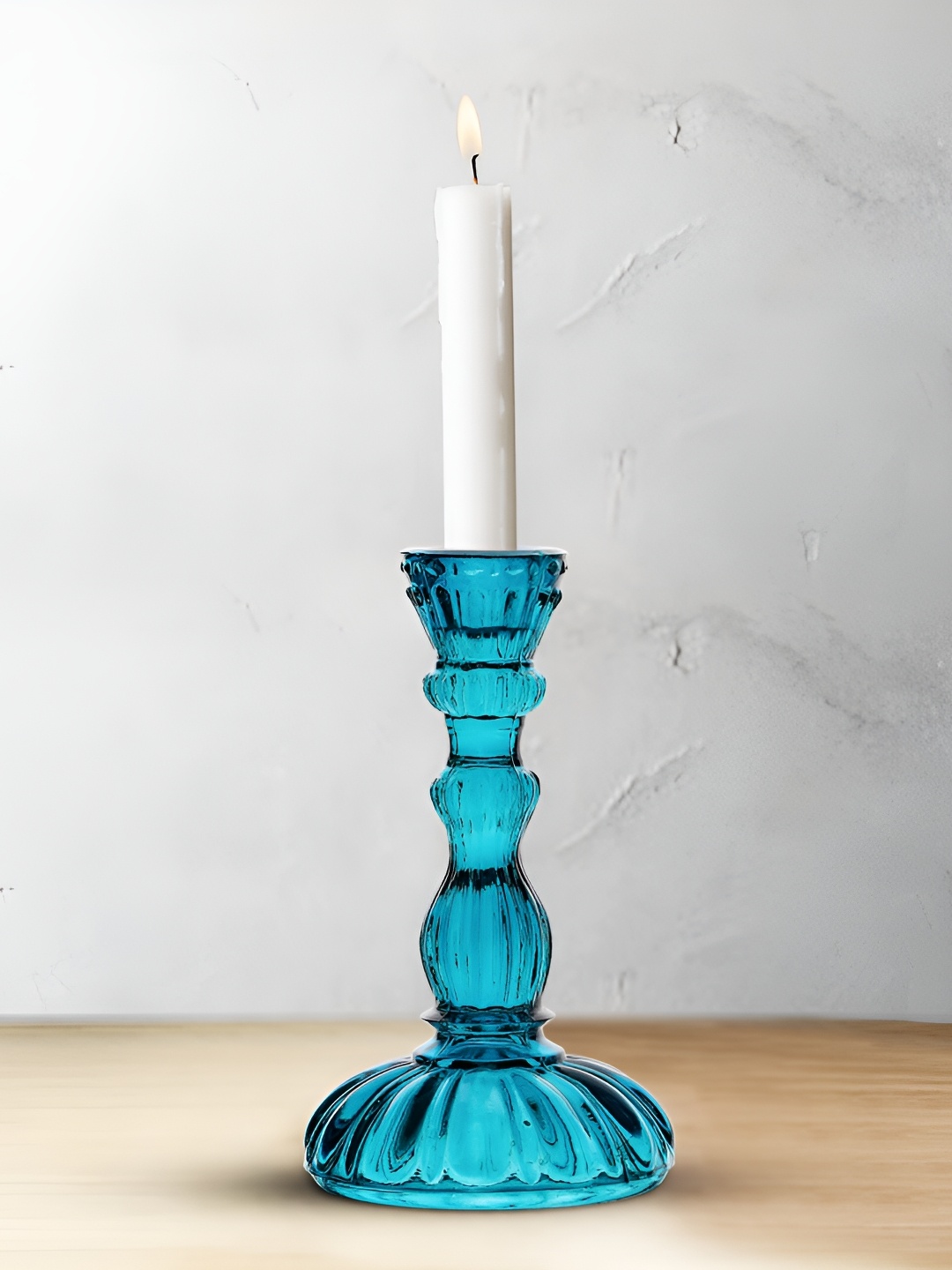 

Clovefry Blue Textured Antique Candle Holder