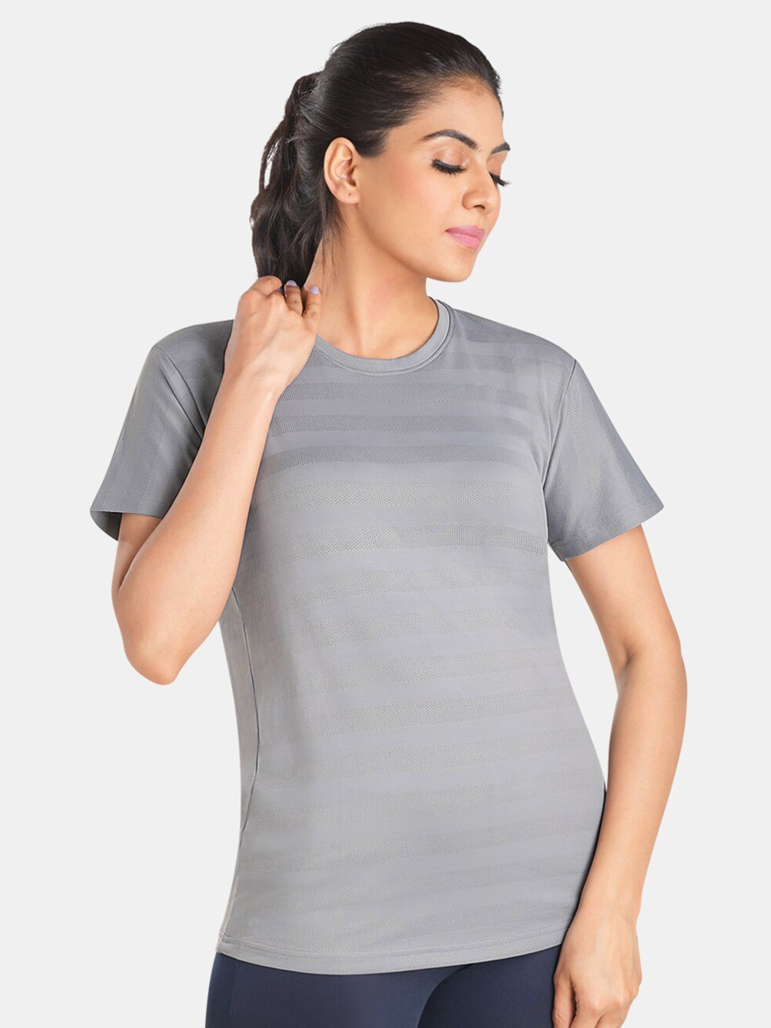 

Dermawear Round Neck T-shirt, Grey