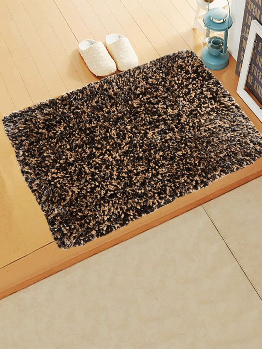 

BELLISSIMA MICASA Brown & Black Coir Anti Skid Doormat