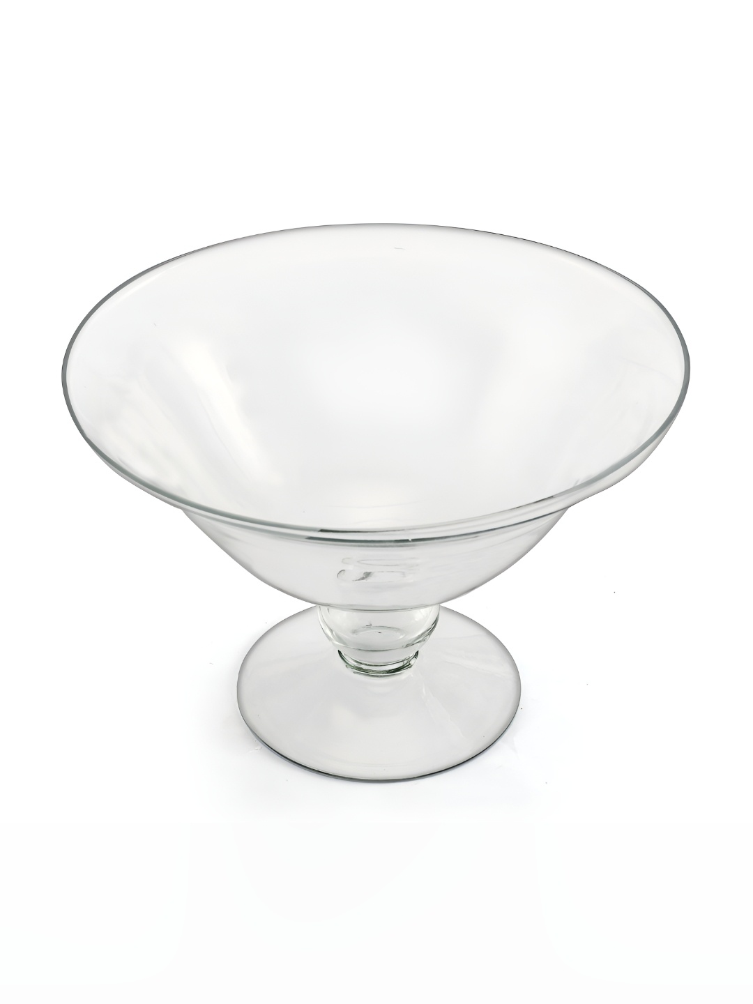 

Clovefry Transparent Glass Footed Fruit Display Decorative Bowls