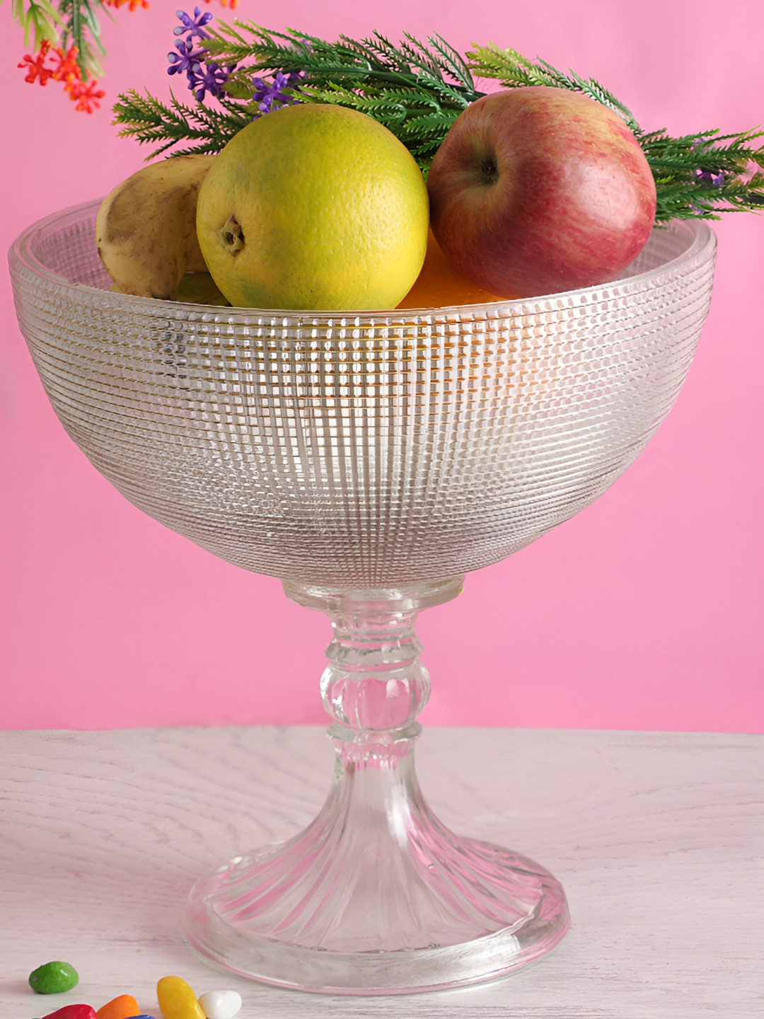 

Clovefry Transparent Glass Decorative Bowls