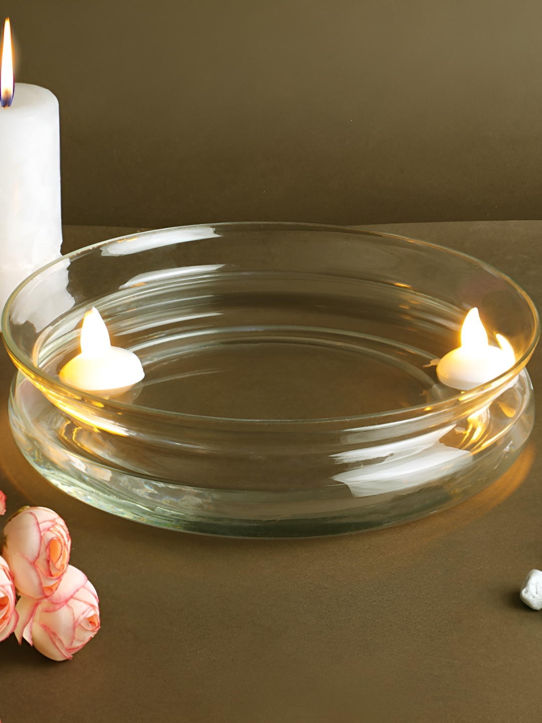 

Clovefry Transparent Glass Decorative Bowls