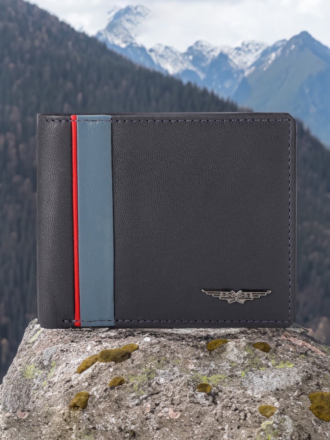 

Police Men Leather Two Fold Wallet, Navy blue