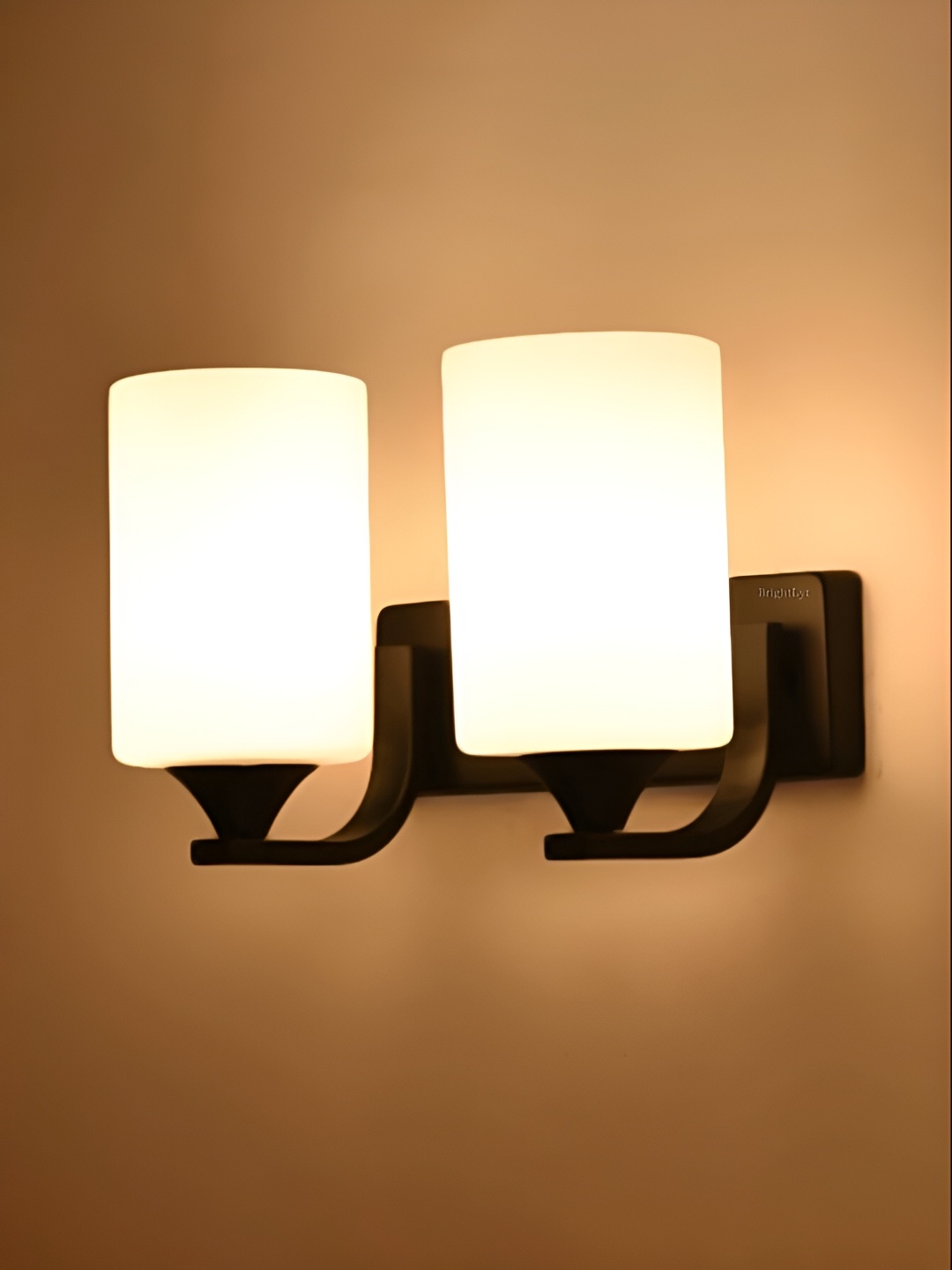 

BrightLyt Black & White Cylindrical Shaped Metal Wall Lamp