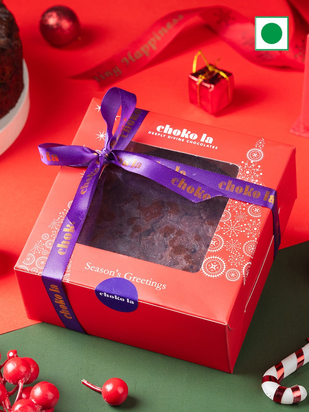

choko la Christmas Plum Cake- 250g, Brown