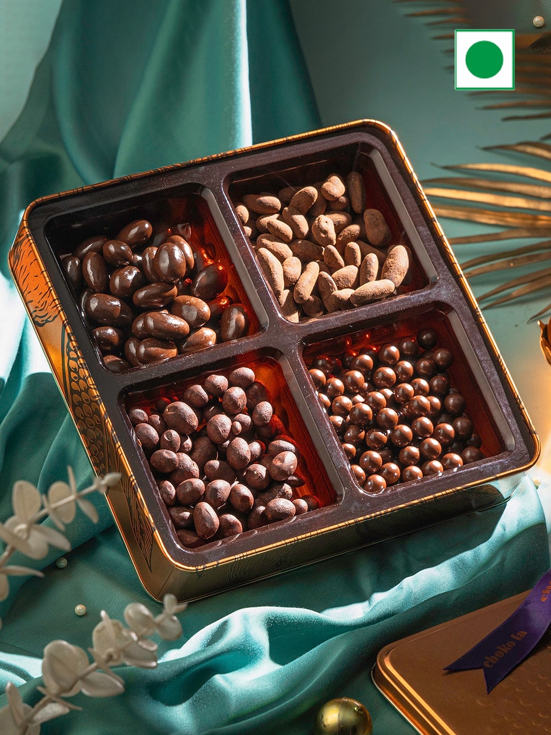 

choko la Cosmos Premium Chocolates Hamper Christmas Gift Box - 500 gms, Brown