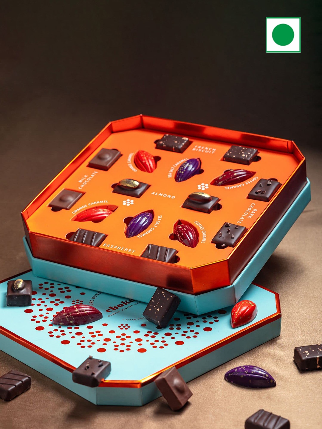 

choko la Signature Bonbon and Pralines Premium Chocolates Gift Box- 160 gm, Brown