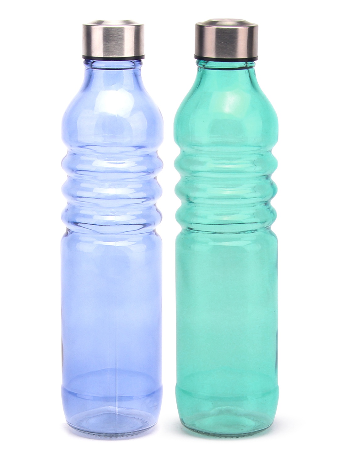 

Red Butler Green & Blue 2 Pcs Glass Water Bottle 750 ml