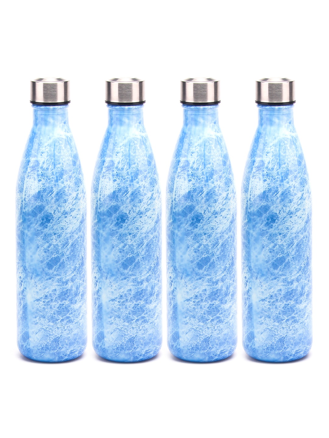 

Red Butler 4 Pieces Blue Printed Water Bottles 1 L, White