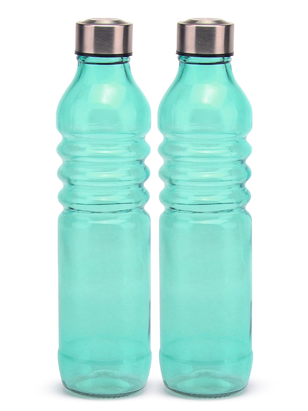 

Red Butler Green 2 Pcs Glass Water Bottle 750 ml