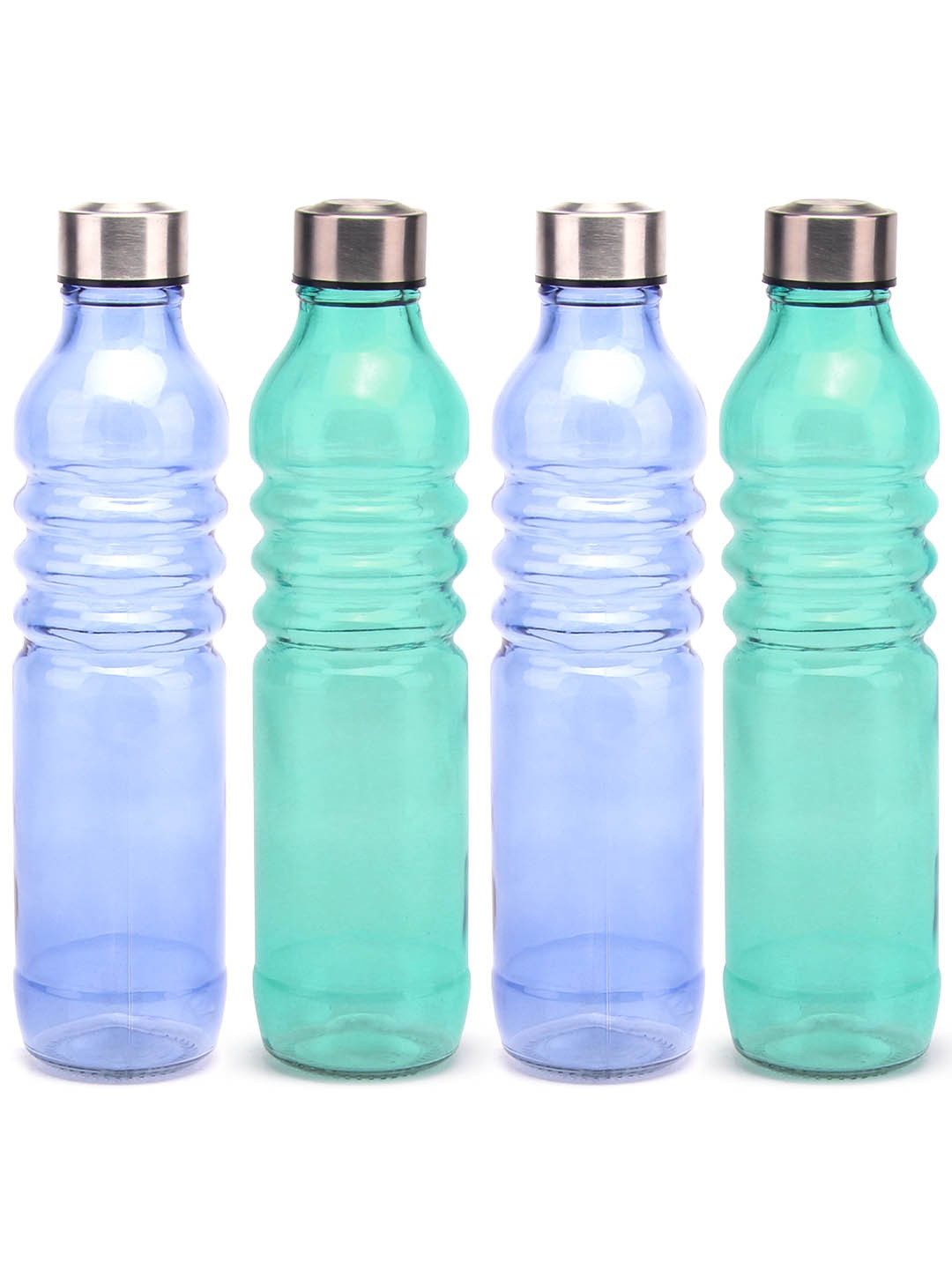 

Red Butler Set of 4 Transparent Water Bottles 750 ml, Blue