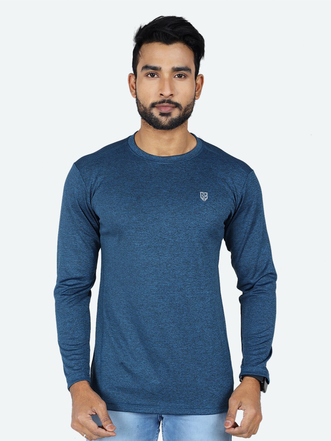 

GAME BEGINS Round Neck Relaxed Fit T-shirt, Blue