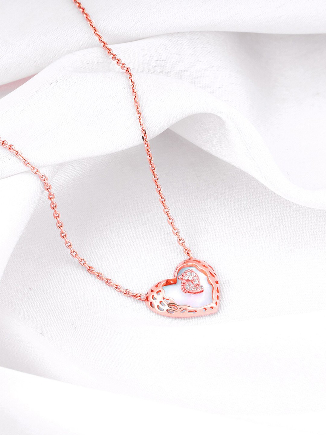 

GIVA Rose Gold Plated 925 Sterling Silver Necklace