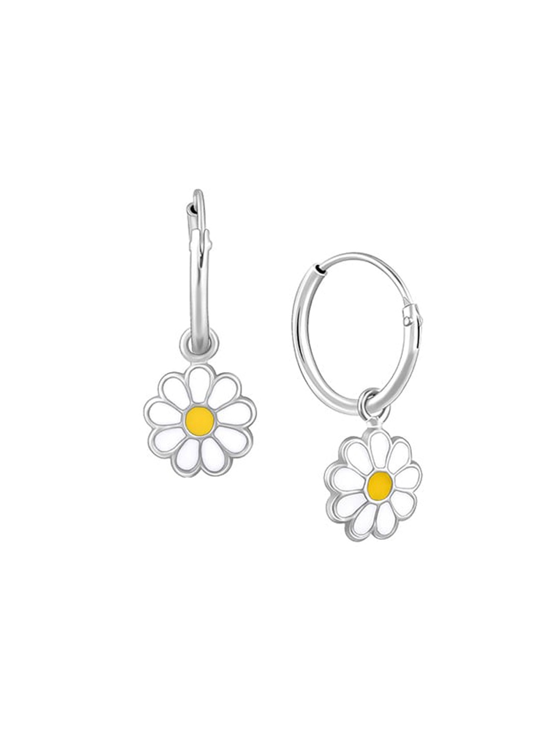 

GIVA Silver-Toned Sterling Silver Contemporary Earrings
