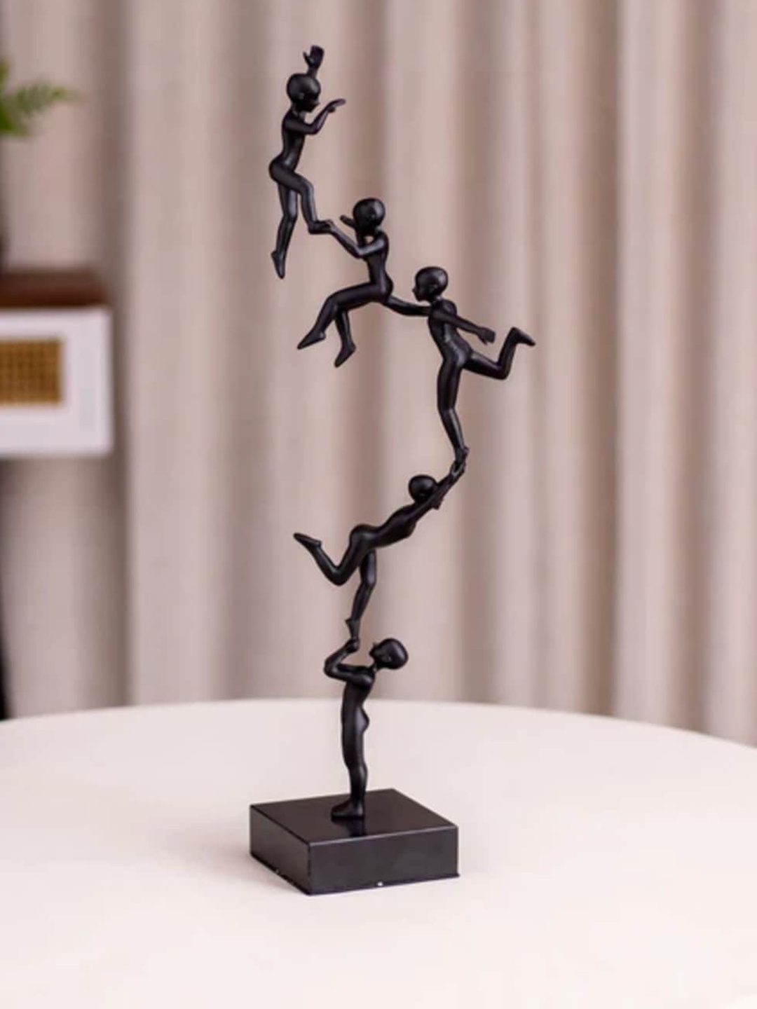 

THEDECORKART Black Human Figure Showpiece