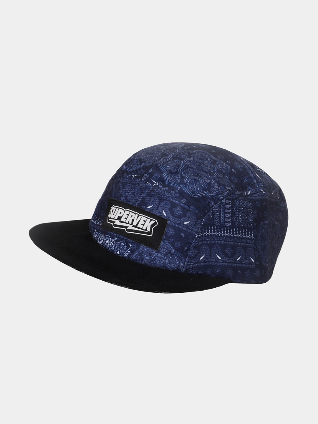 

SUPERVEK Paisley 5 Panel Cap, Blue