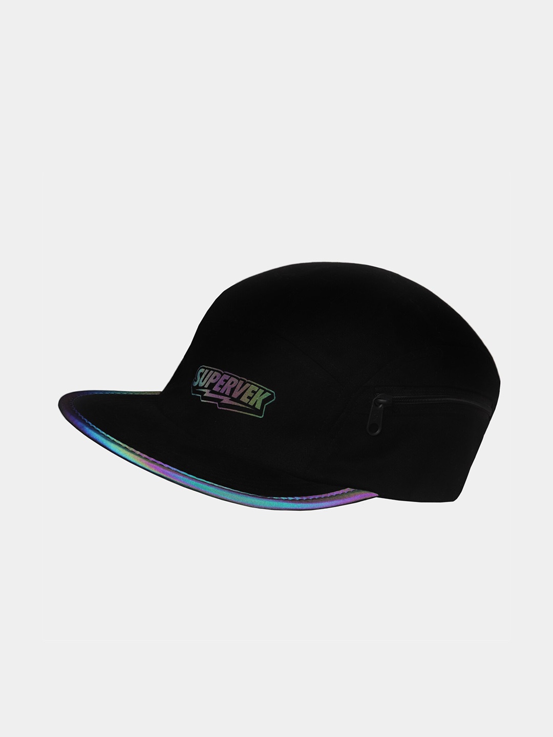 

SUPERVEK Iridescent 5 Panel Cap, Black