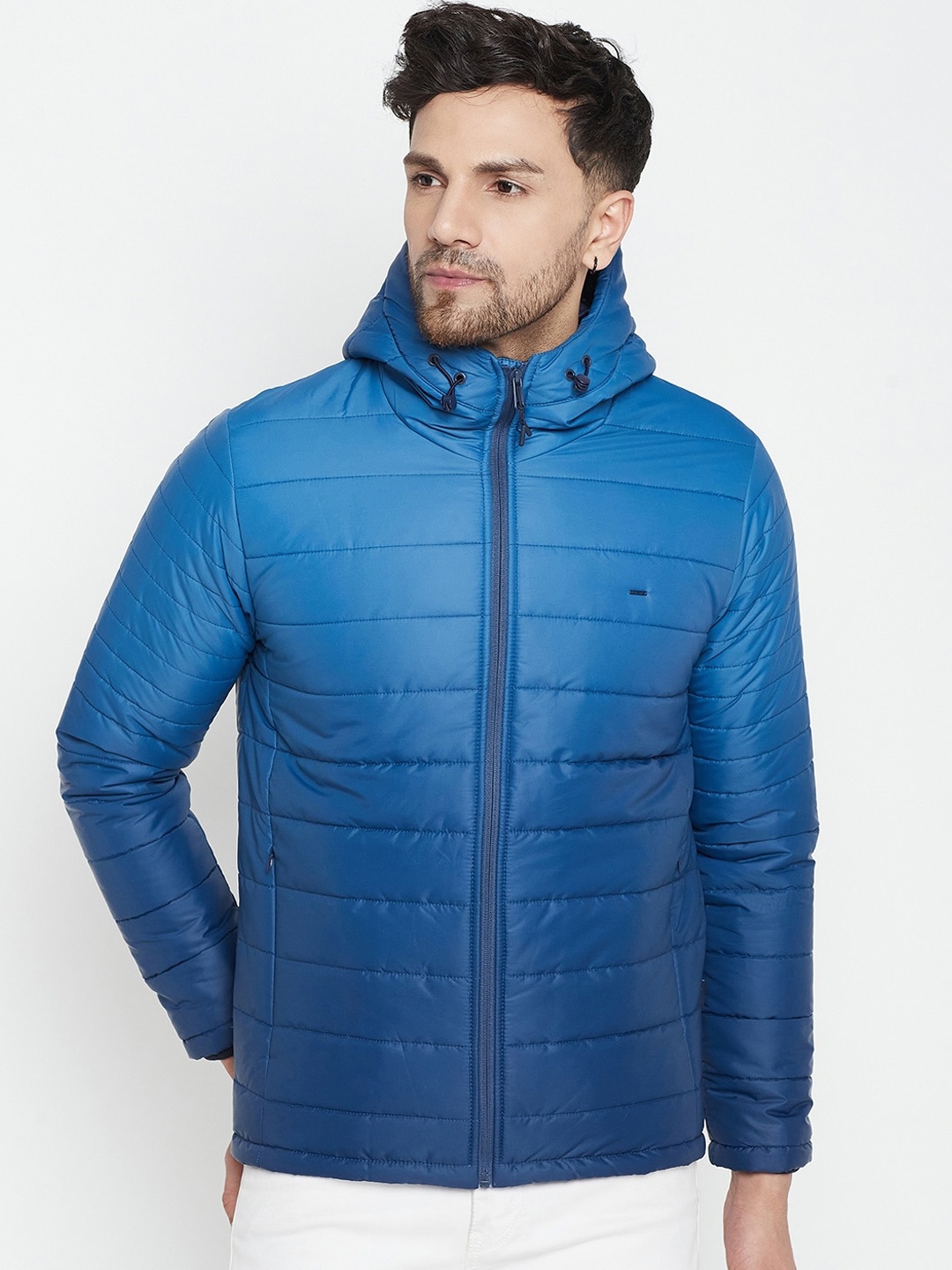

Okane Hooded Lightweight Puffer Jacket, Blue