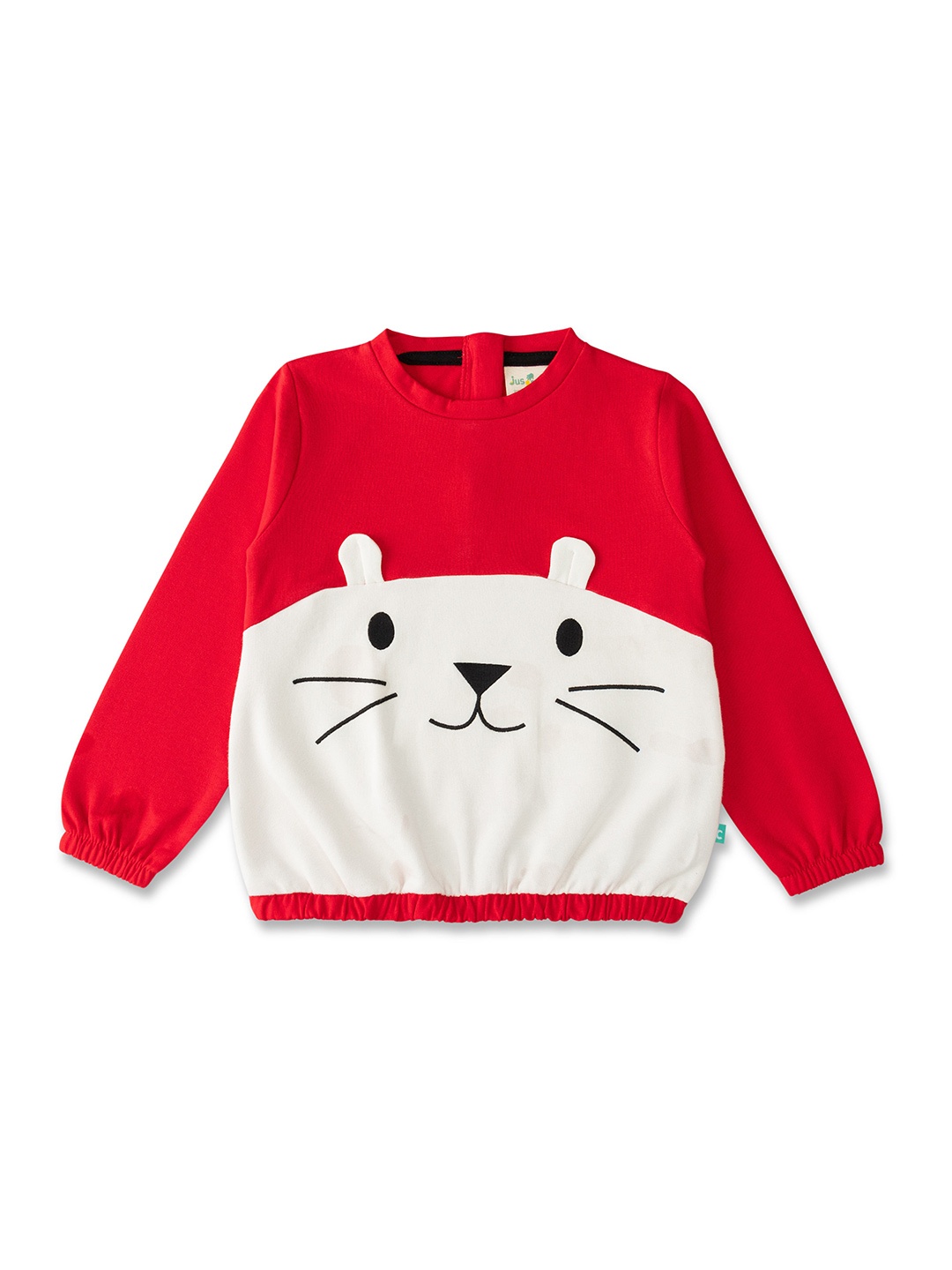 

JusCubs Girls Graphic Printed Cotton Pullover, Red