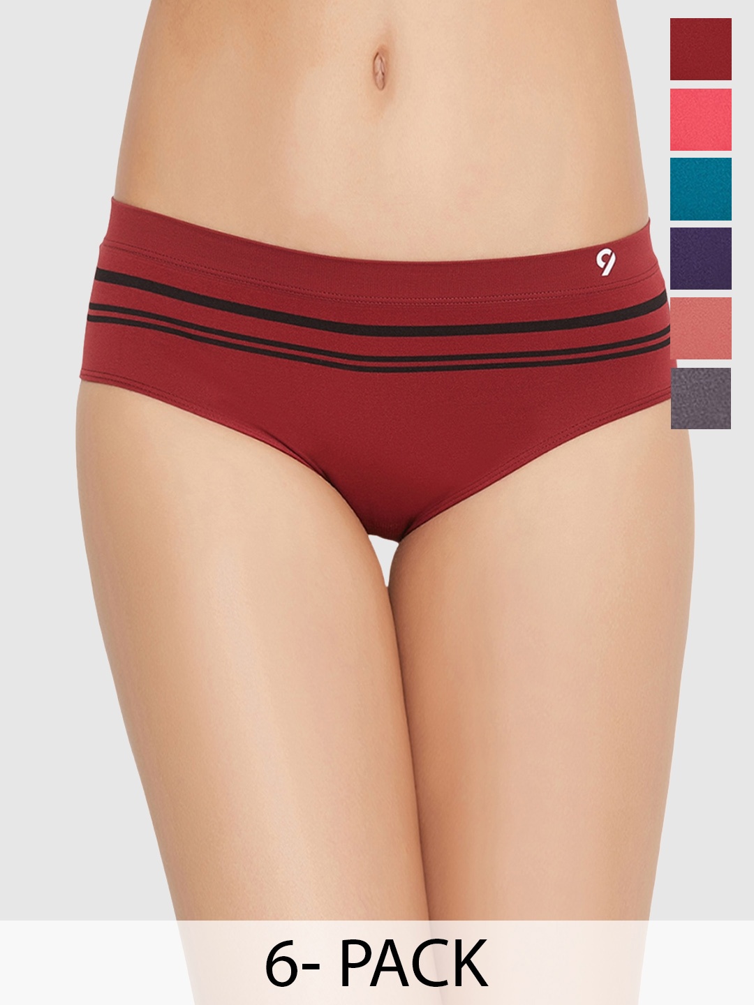 

C9 AIRWEAR Pack Of 6 Assorted Striped Seamless Basic Briefs