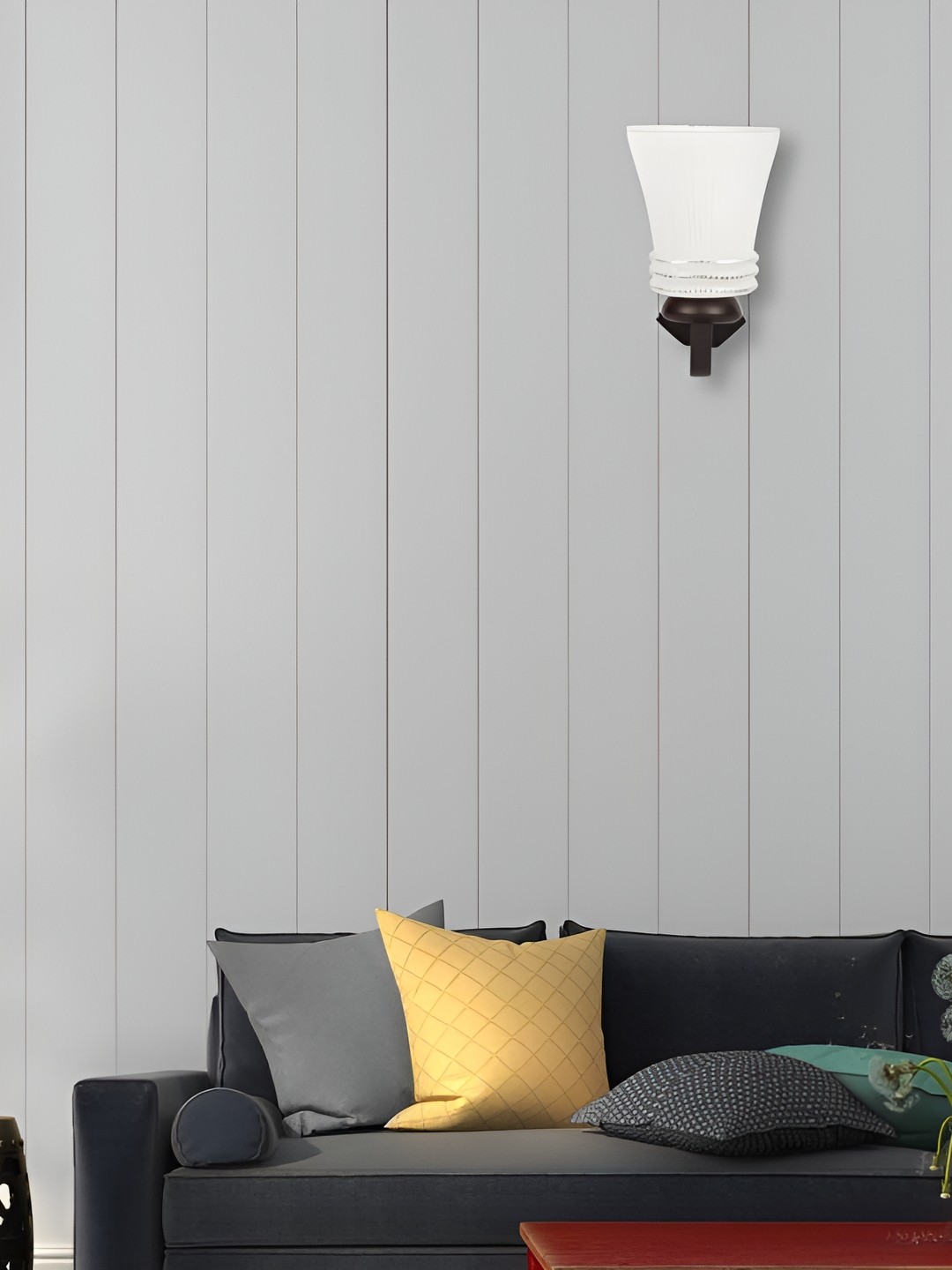 

Afast Brown Contemporary Glass Wall Lamp