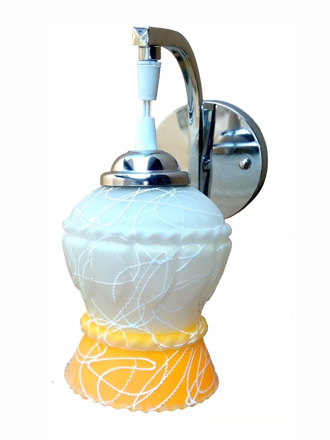 

Afast White & Yellow Textured Glass Contemporary Wall Lamp