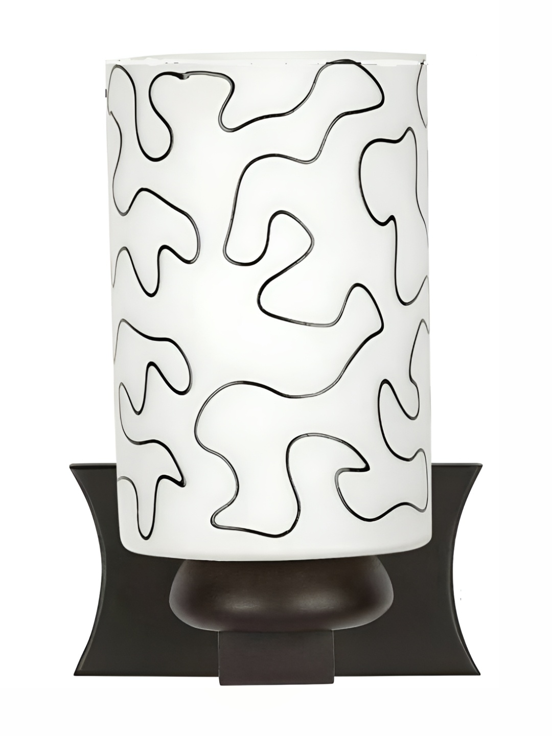 

Afast Black White Glass Printed Wall Lamp