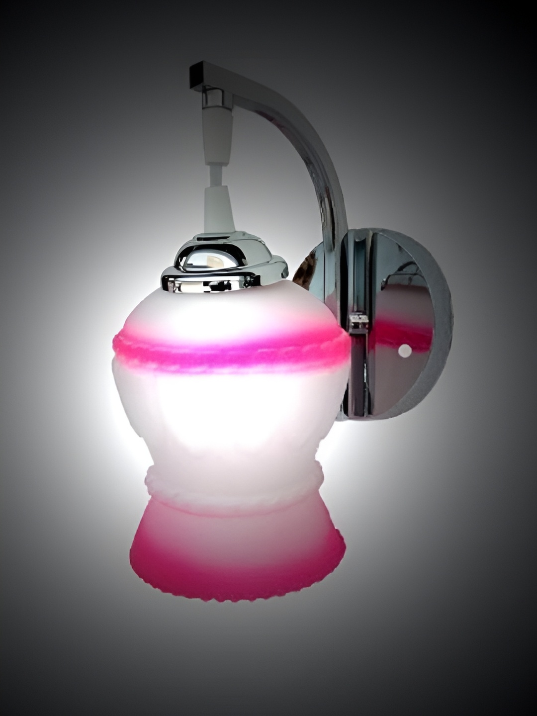 

Afast White and Pink Glass Wall Lamp