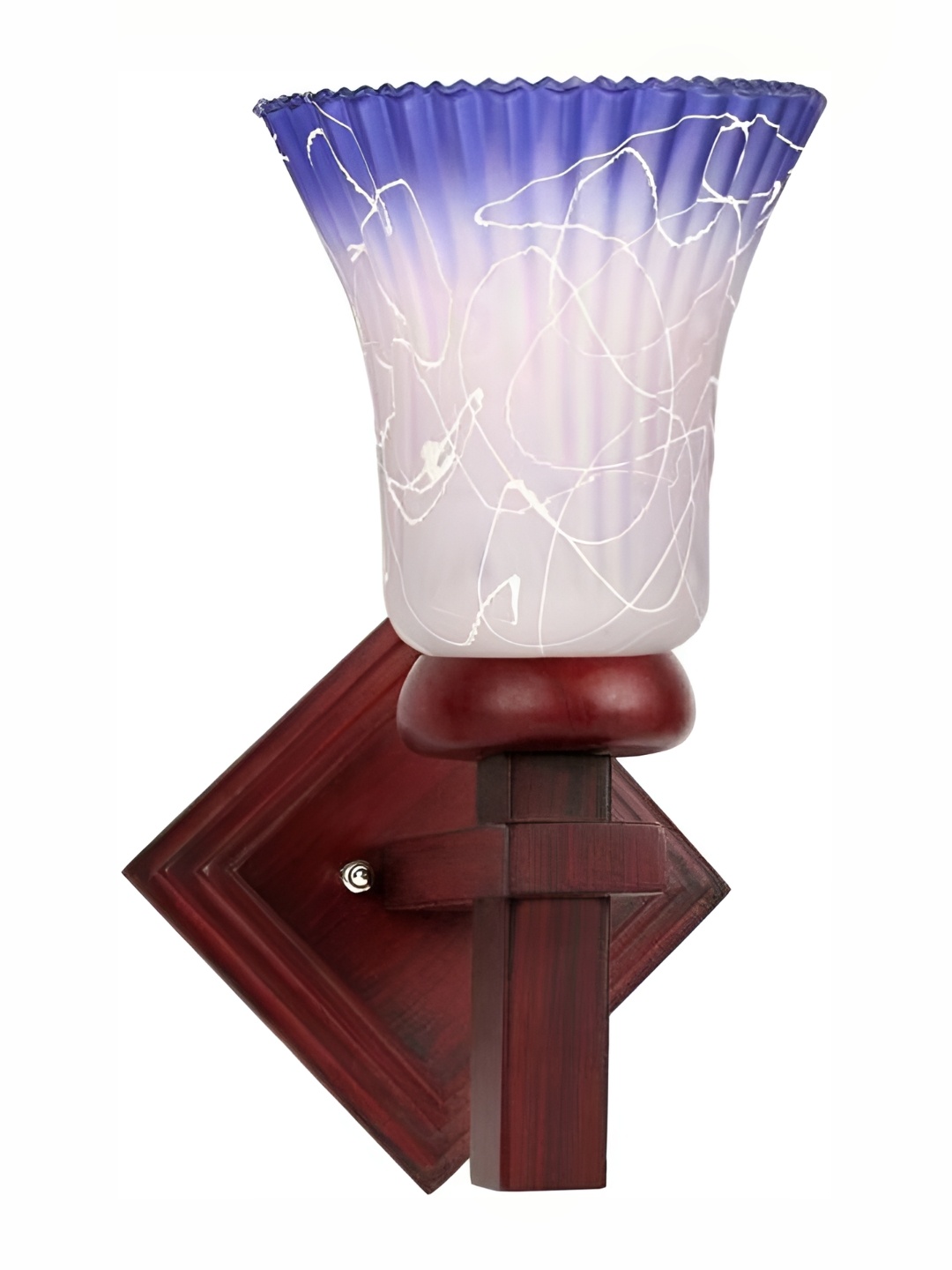 

Afast White & Blue Textured Cylinderical Glass Contemporary Wall Lamp