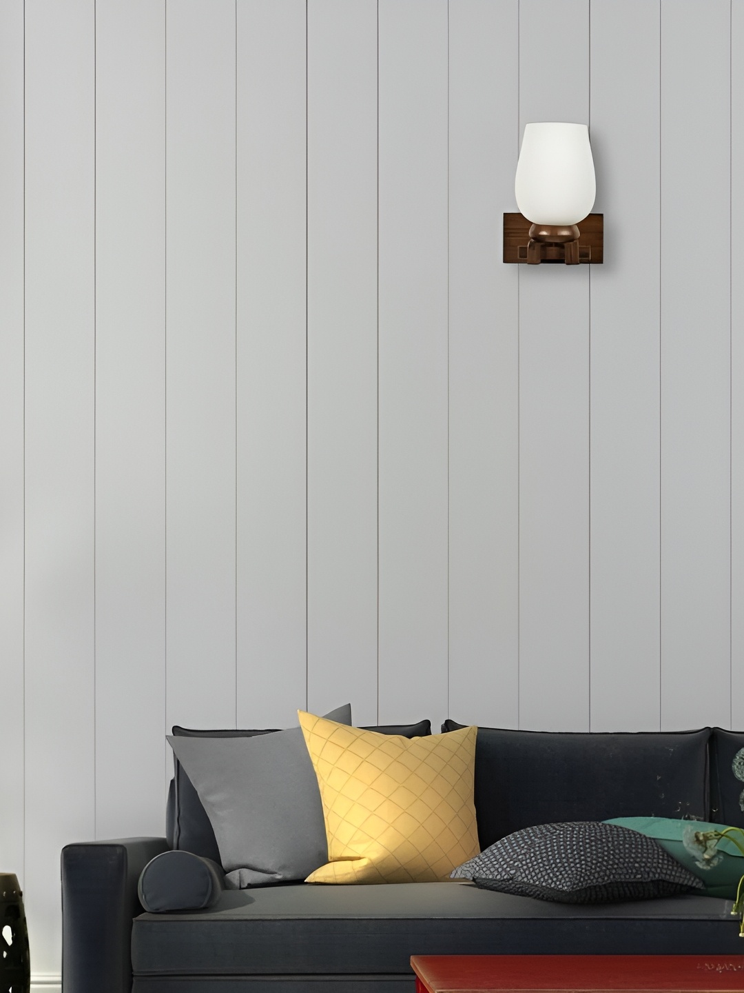 

Afast Brown Contemporary Glass Wall Lamp