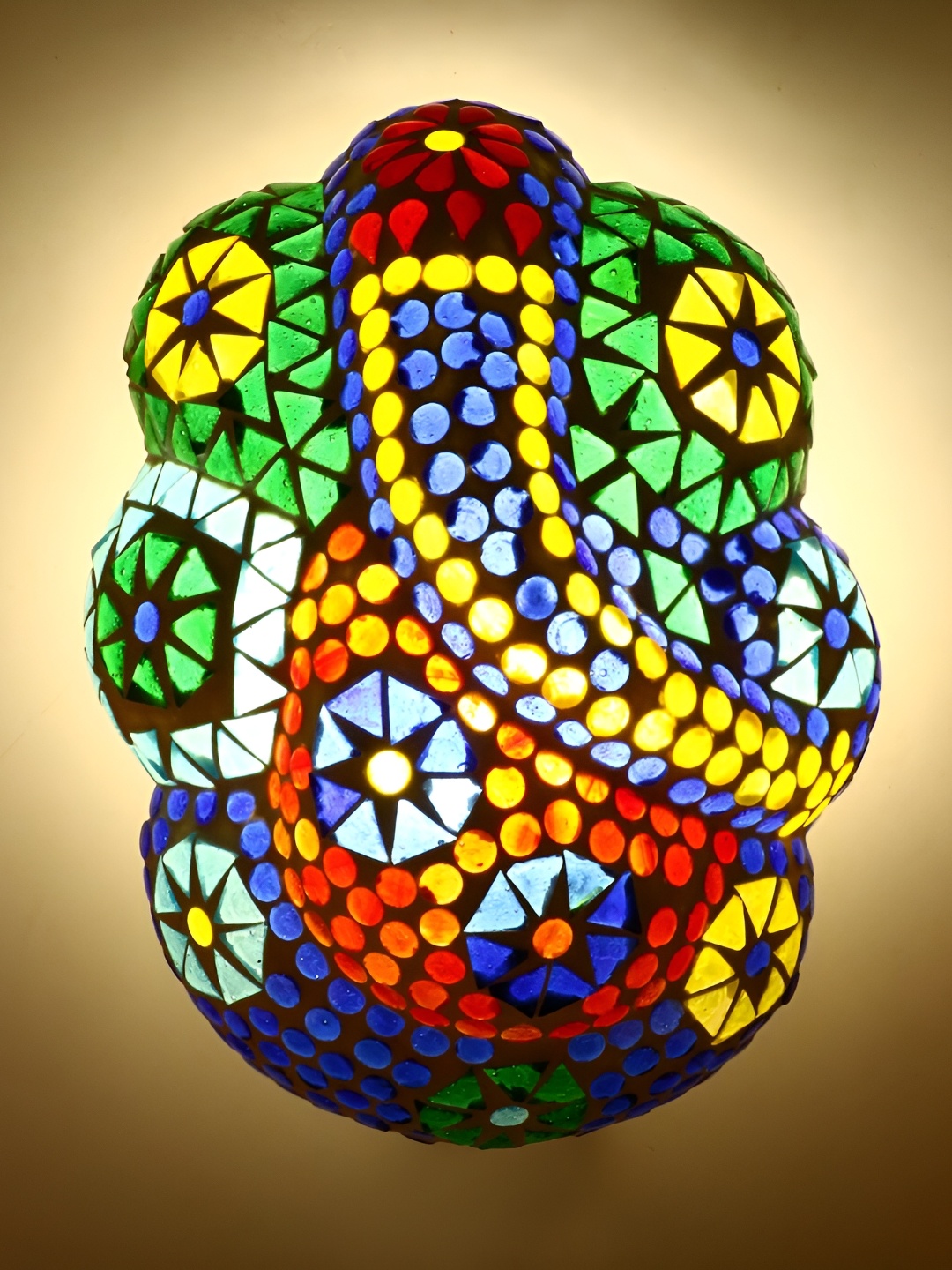 

Afast Blue and Yellow Glass Wall Lamp