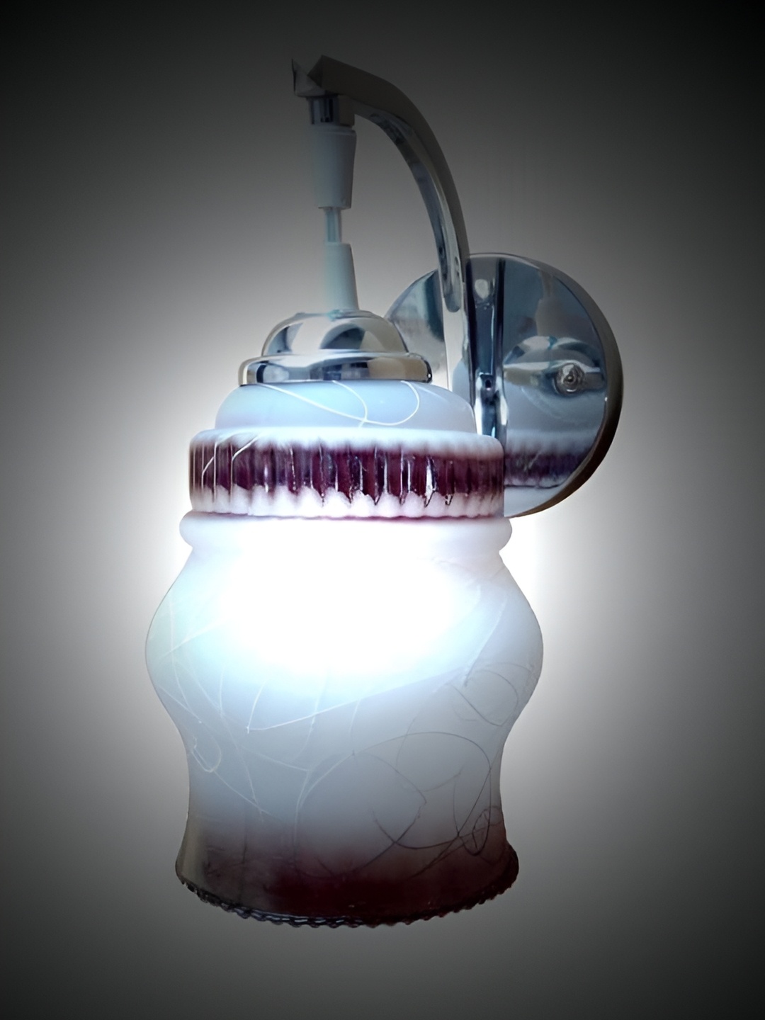 

Afast White Brown Contemporary Glass Textured Wall Lamp